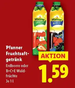 Lidl Pfanner Fruchtsaft- getränk Angebot