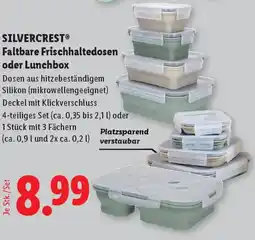 Lidl SILVERCREST Faltbare Frischhaltedosen oder Lunchbox Angebot