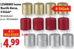 Lidl LIVARNO home Rustik-Kerze Angebot