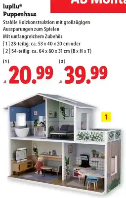 Lidl lupilu Puppenhaus Angebot