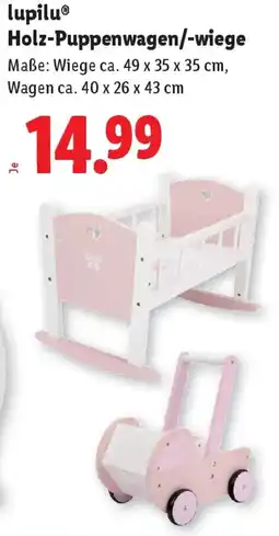 Lidl Holz-Puppenwagen-wiege Angebot