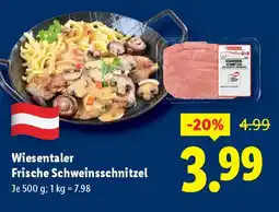 Lidl Wiesentaler Frische Schweinsschnitzel Angebot