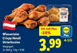 Lidl Wiesentaler Crispy Hendl Unterkeulen Angebot