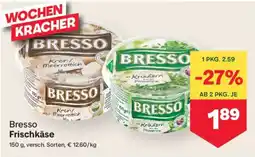 MPreis Bresso Frischkäse Angebot