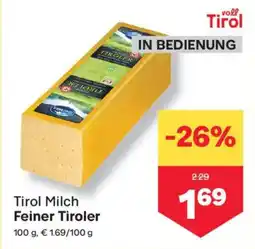 MPreis Tirol Milch Feiner Tiroler Angebot