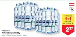 MPreis Alpquell Mineralwasser Tray Angebot
