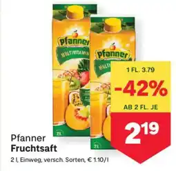 MPreis Pfanner Fruchtsaft Angebot