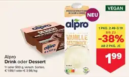 MPreis Alpro Drink oder Dessert Angebot