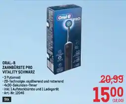 Metro Oral-b zahnbürste pro vitality schwarz Angebot