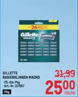 Metro Gillette rasierklingen mach3 Angebot
