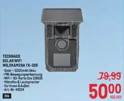 Metro Technaxx solar wifi wildkamera tx-326 Angebot