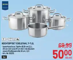 Metro Kochtopfset edelstahl Angebot