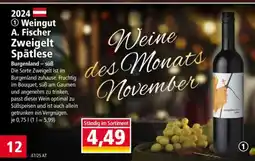 Norma Weingut A. Fischer Zweigelt Spätlese Angebot