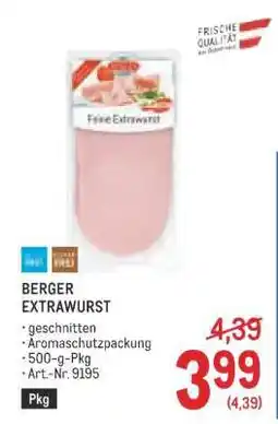 Metro Berger Extrawurst Angebot