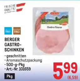 Metro Berger gastro- schinken Angebot