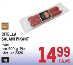 Metro Citella salami pikant Angebot