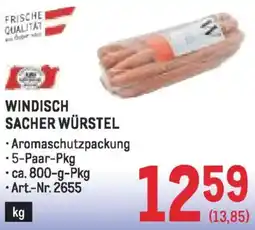 Metro Windisch sacher würstel Angebot