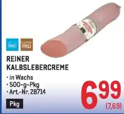 Metro Reiner kalbslebercreme Angebot