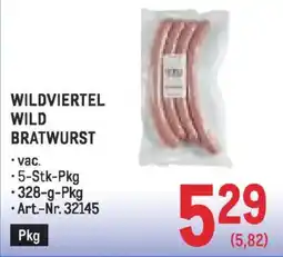 Metro Wildviertel wild bratwurst Angebot