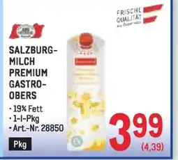 Metro Salzburg- milch premium gastro- obers Angebot