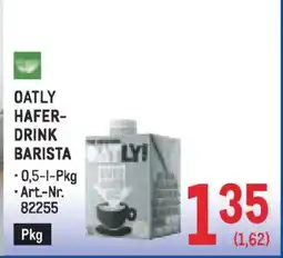 Metro Oatly hafer- drink barista Angebot