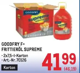 Metro Goodfry f+ frittieröl supreme Angebot