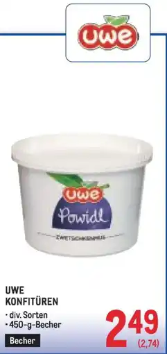 Metro Uwe konfitüren Angebot
