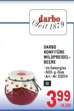 Metro Darbo konfitüre wildpreisel- beere Angebot