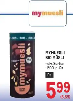 Metro Mymuesli bio müsli Angebot