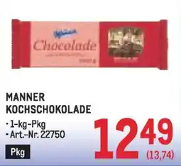 Metro Manner kochschokolade Angebot