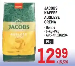 Metro Jacobs kaffee auslese crema Angebot