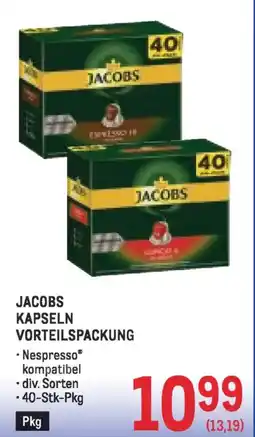 Metro Jacobs kapseln vorteilspackung Angebot