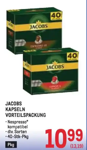 Metro Jacobs kapseln vorteilspackung Angebot