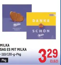 Metro Milka sag es mit milka Angebot