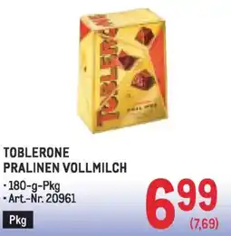 Metro Toblerone pralinen vollmilch Angebot