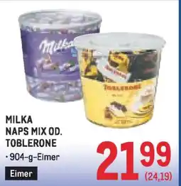 Metro Milka naps mix od. toblerone Angebot