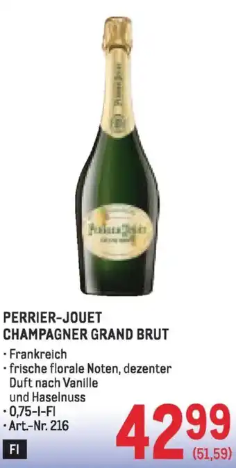 Metro Perrier-jouet champagner grand brut Angebot