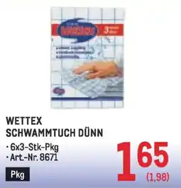 Metro Wettex schwammtuch dünn Angebot