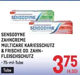 Metro Sensodyne zahncreme multicare kariesschutz & frische od. zahn- fleischschutz Angebot