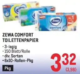 Metro Zewa comfort toilettenpapier Angebot