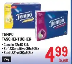 Metro Tempo taschentücher Angebot
