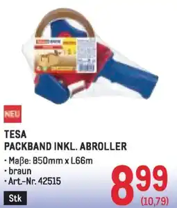 Metro Tesa packband inkl. abroller Angebot
