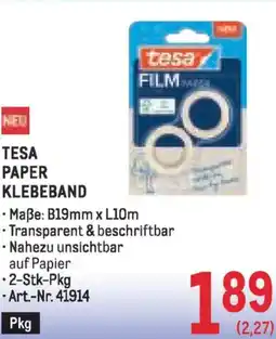 Metro Tesa paper klebeband Angebot