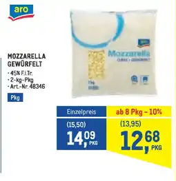 Metro Mozzarella gewürfelt Angebot