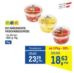Metro Die käsemacher frischkäsegemüse Angebot