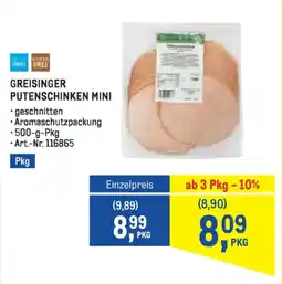 Metro Greisinger putenschinken mini Angebot