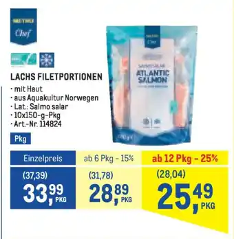 Lachs filetportionen