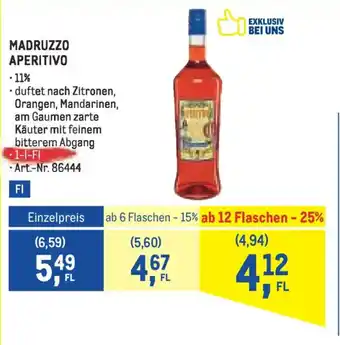 Metro Madruzzo aperitivo Angebot