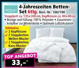 Norma 4-Jahreszeiten Betten-Set 6tlg Angebot