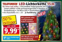 Norma TELEFUNKEN LED-Lichterkette 15 m Angebot
